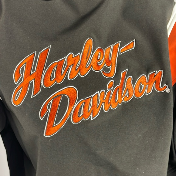 Harley Davidson Full Zip Motorcycle Riding Jacket Womens Size large embroidered - Picture 4 of 10